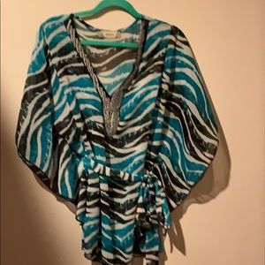 Delaine Sheer Blouse-size Large